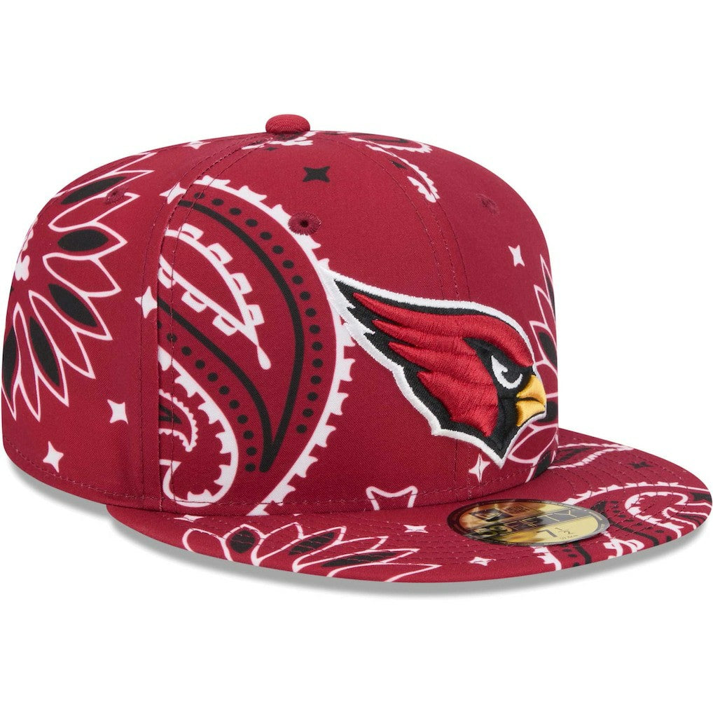 Arizona Cardinals New Era Paisley 59FIFTY Fitted Hat - Cardinal sale