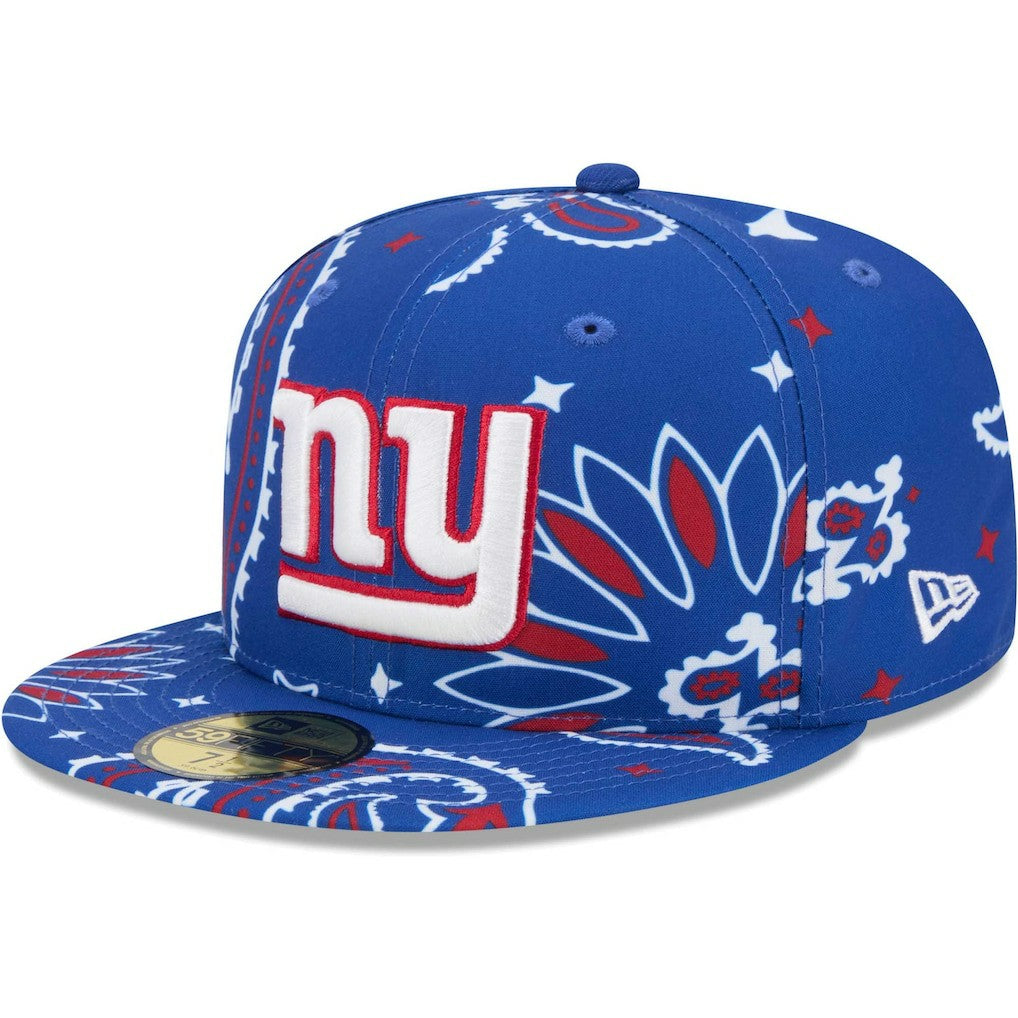 New York Giants New Era Paisley 59FIFTY Fitted Hat - Royal online