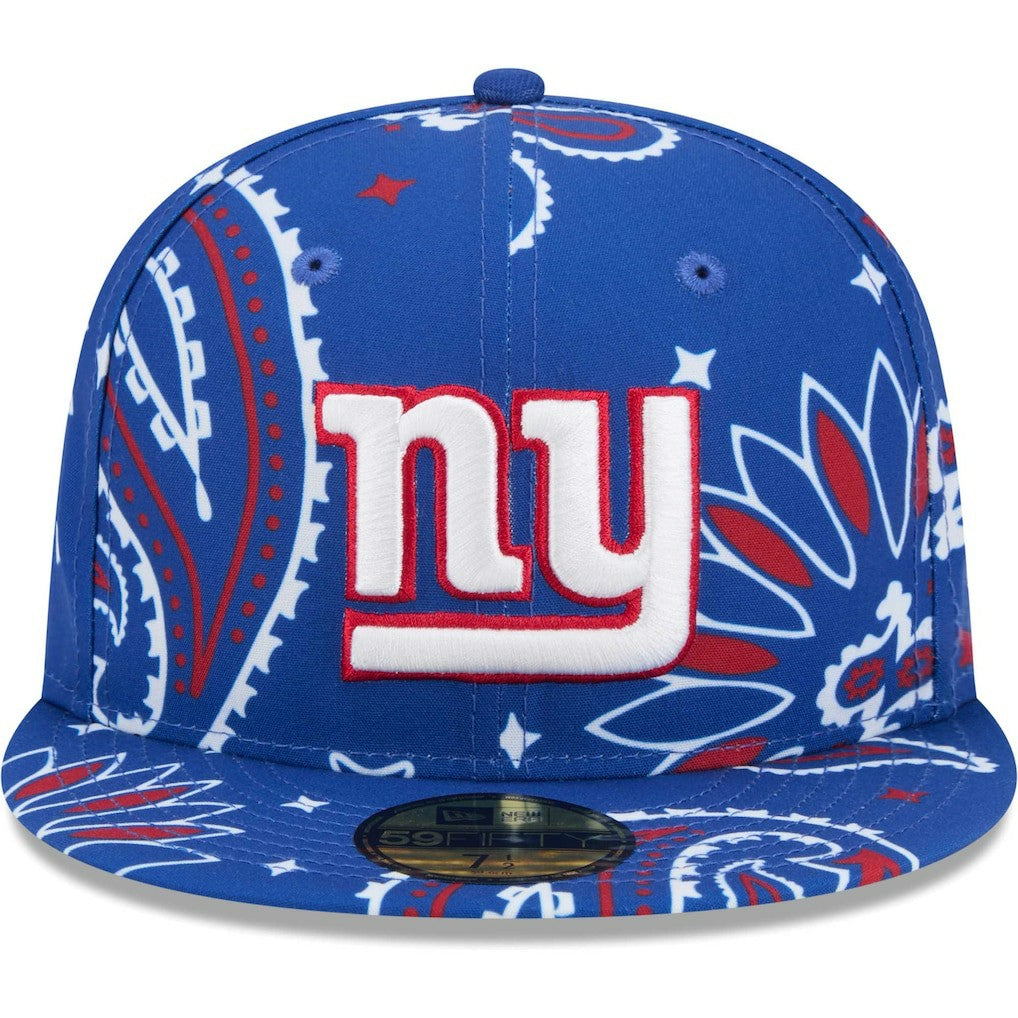 New York Giants New Era Paisley 59FIFTY Fitted Hat - Royal online