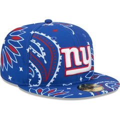 New York Giants New Era Paisley 59FIFTY Fitted Hat - Royal online