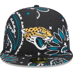 Jacksonville Jaguars New Era Paisley 59FIFTY Fitted Hat - Black cheap