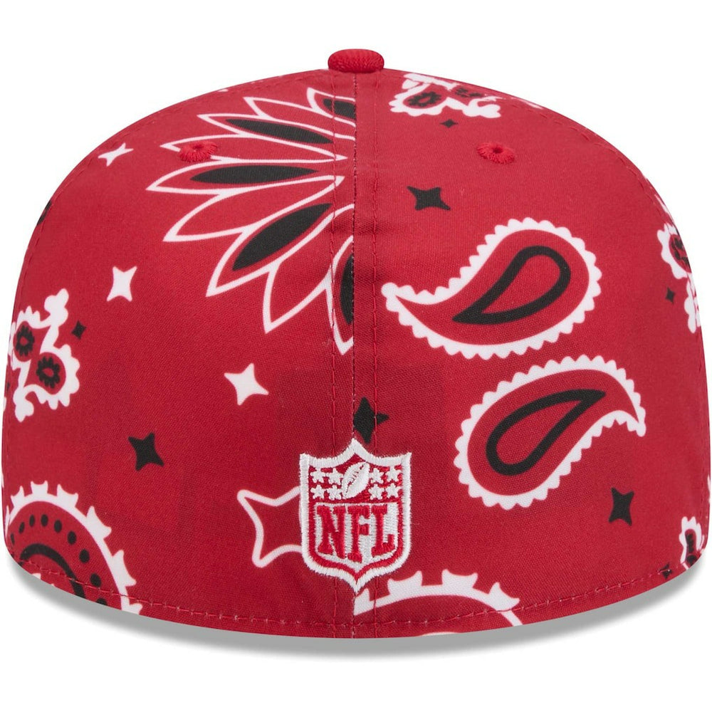 San Francisco 49ers New Era Paisley 59FIFTY Fitted Hat - Scarlet sale