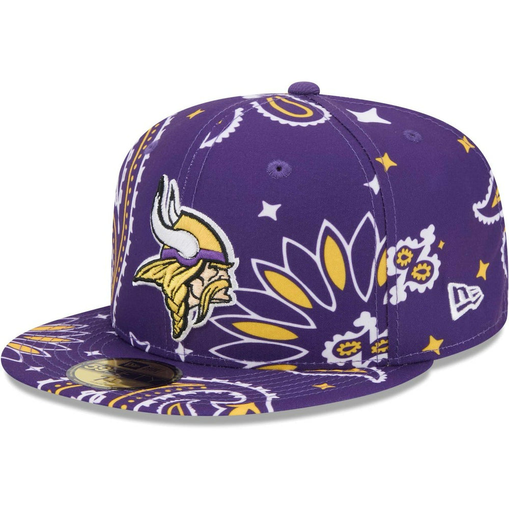 Minnesota Vikings New Era Paisley 59FIFTY Fitted Hat - Purple for sale