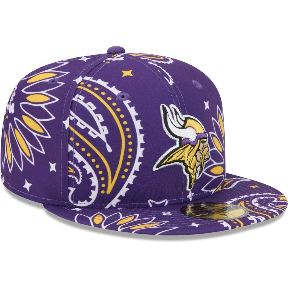 Minnesota Vikings New Era Paisley 59FIFTY Fitted Hat - Purple for sale