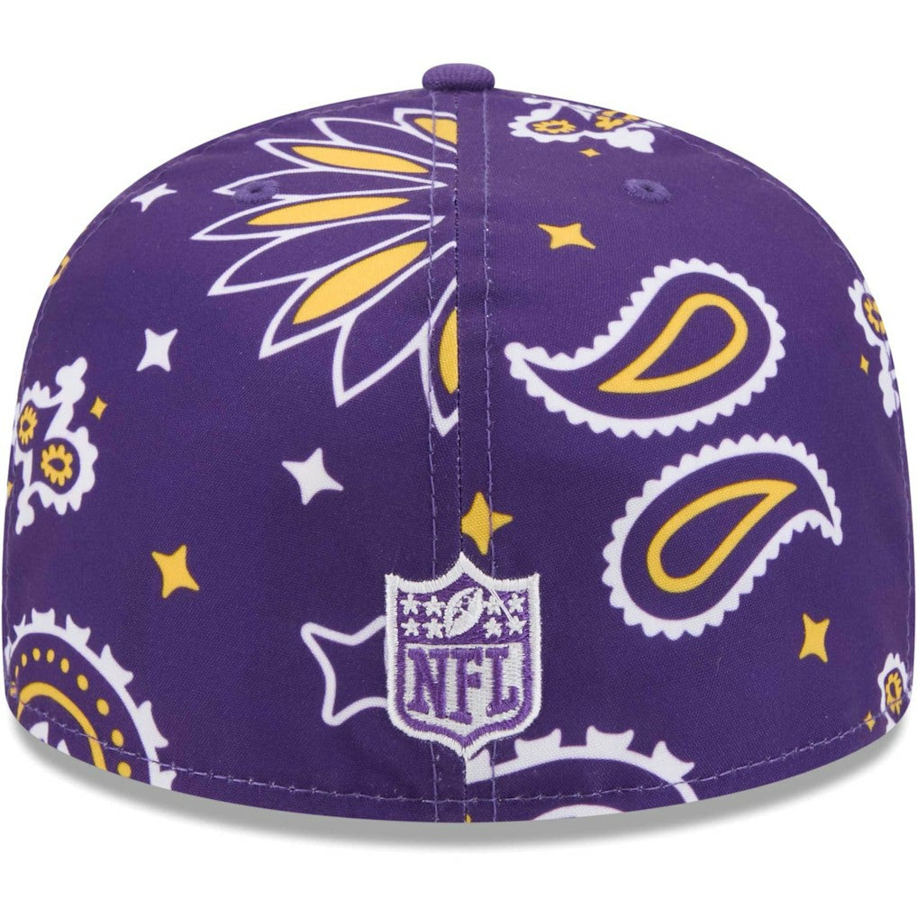 Minnesota Vikings New Era Paisley 59FIFTY Fitted Hat - Purple for sale