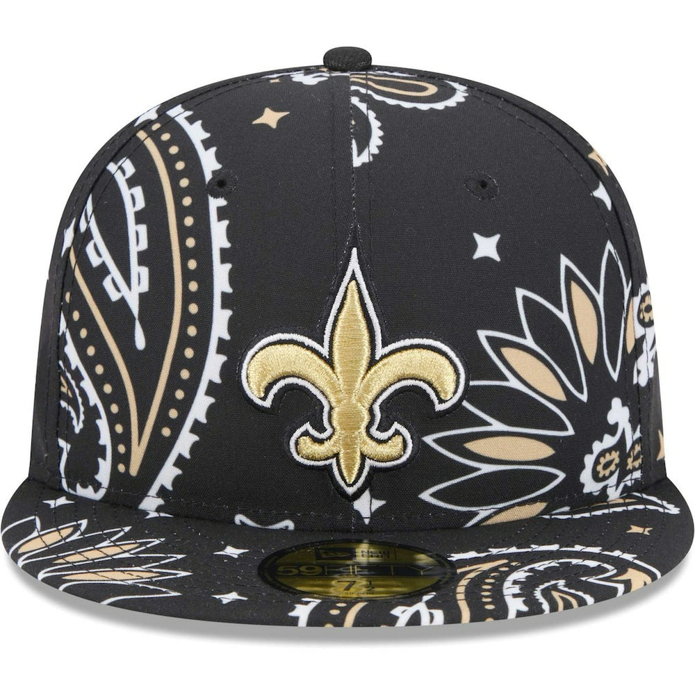 New Orleans Saints New Era Paisley 59FIFTY Fitted Hat - Black online