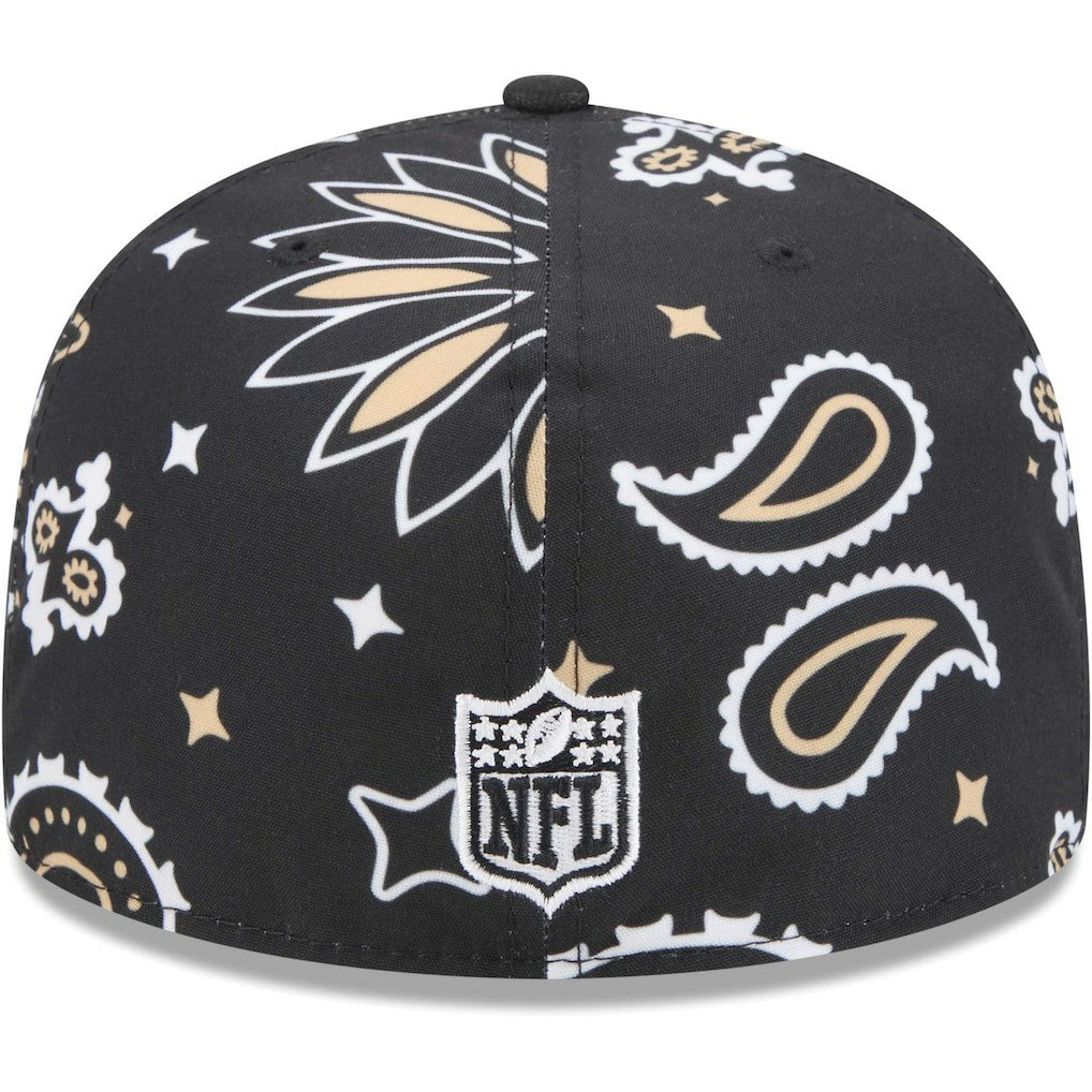 New Orleans Saints New Era Paisley 59FIFTY Fitted Hat - Black online