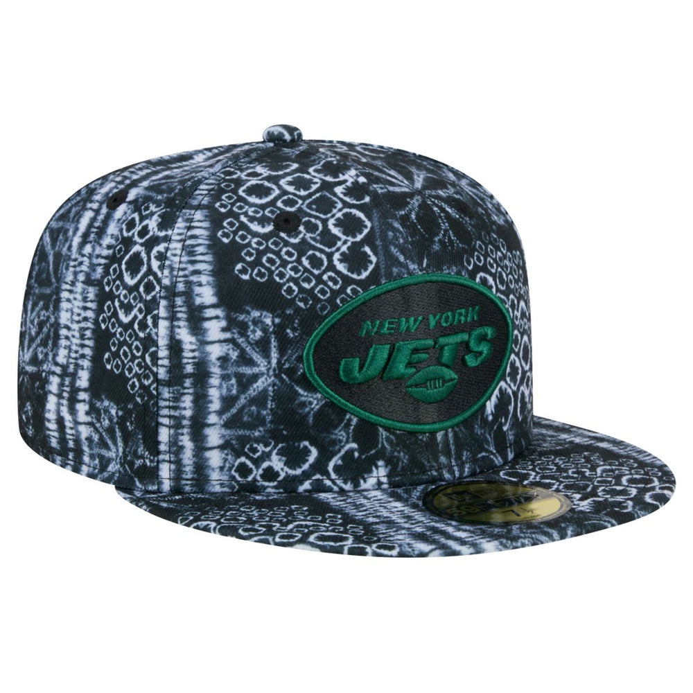 New York Jets New Era Shibori 59FIFTY Fitted Hat - Black for sale