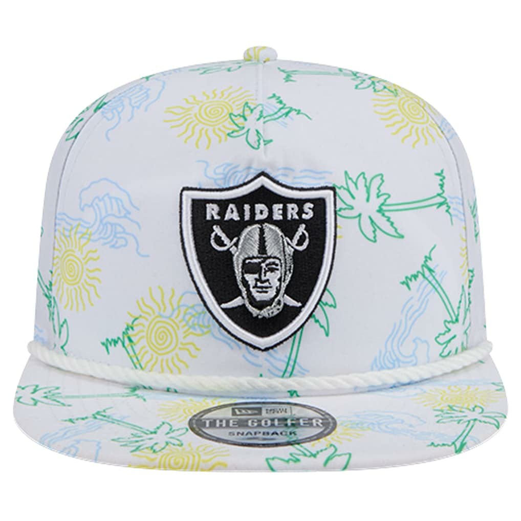 Las Vegas Raiders New Era Vacay Golfer Snapback Hat - White outlet
