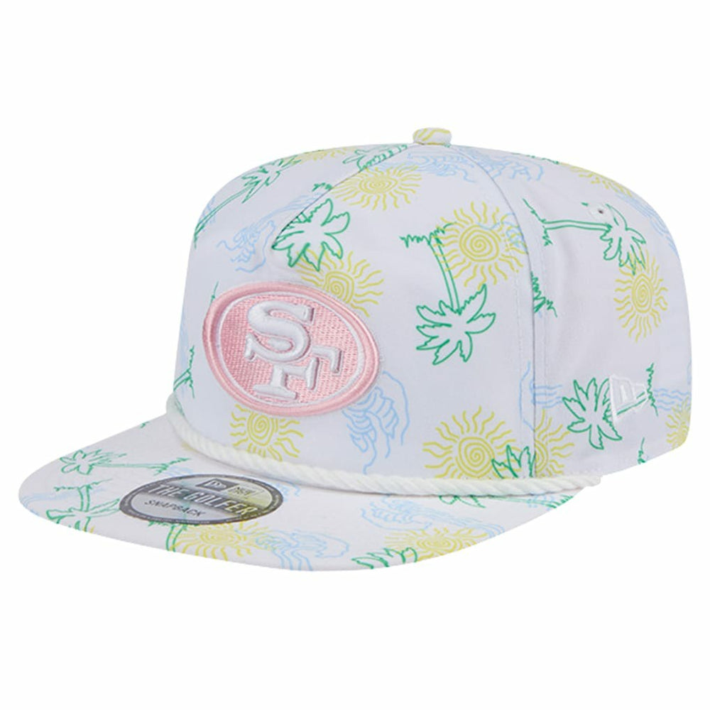 San Francisco 49ers New Era Vacay Golfer Snapback Hat - White outlet