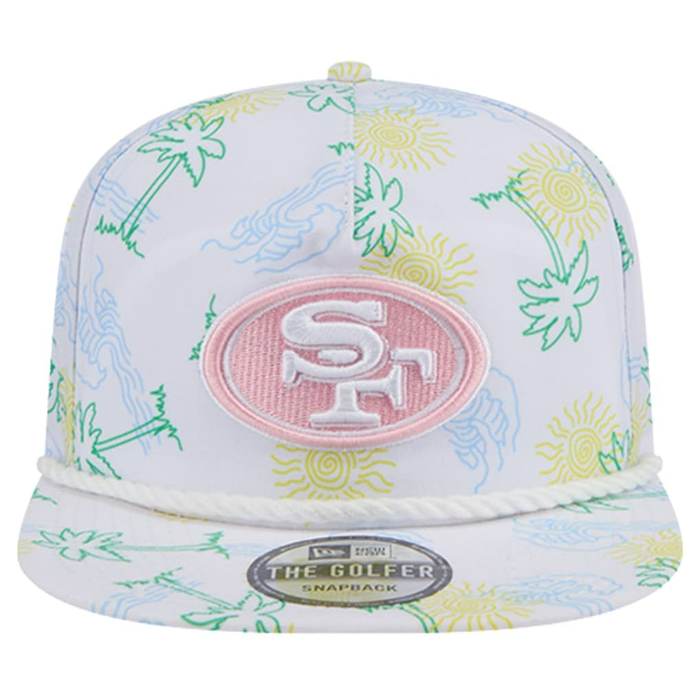 San Francisco 49ers New Era Vacay Golfer Snapback Hat - White outlet