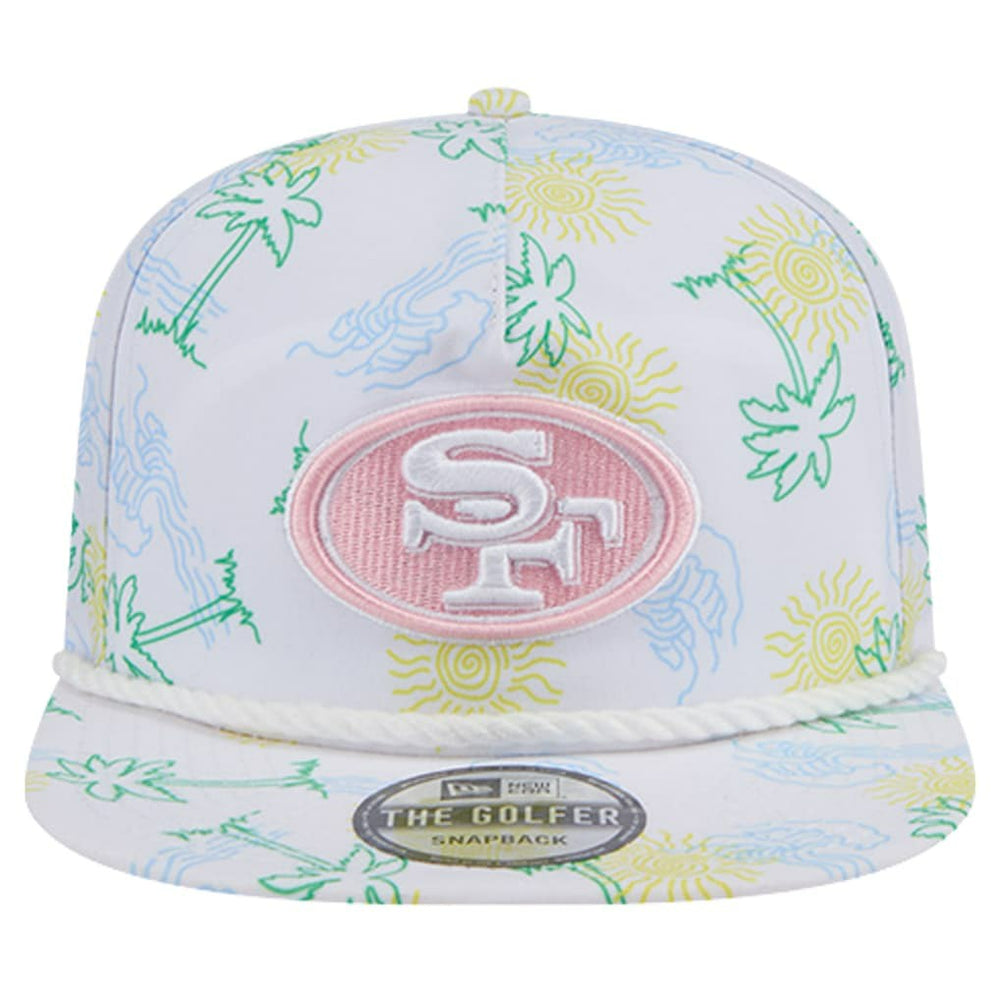 San Francisco 49ers New Era Vacay Golfer Snapback Hat - White outlet