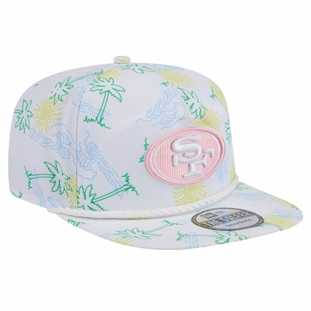 San Francisco 49ers New Era Vacay Golfer Snapback Hat - White outlet
