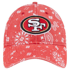 San Francisco 49ers New Era Women's Paisley 9TWENTY Adjustable Hat - Scarlet sale