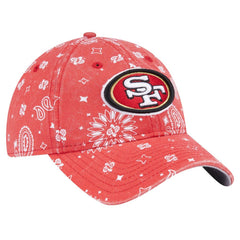 San Francisco 49ers New Era Women's Paisley 9TWENTY Adjustable Hat - Scarlet sale