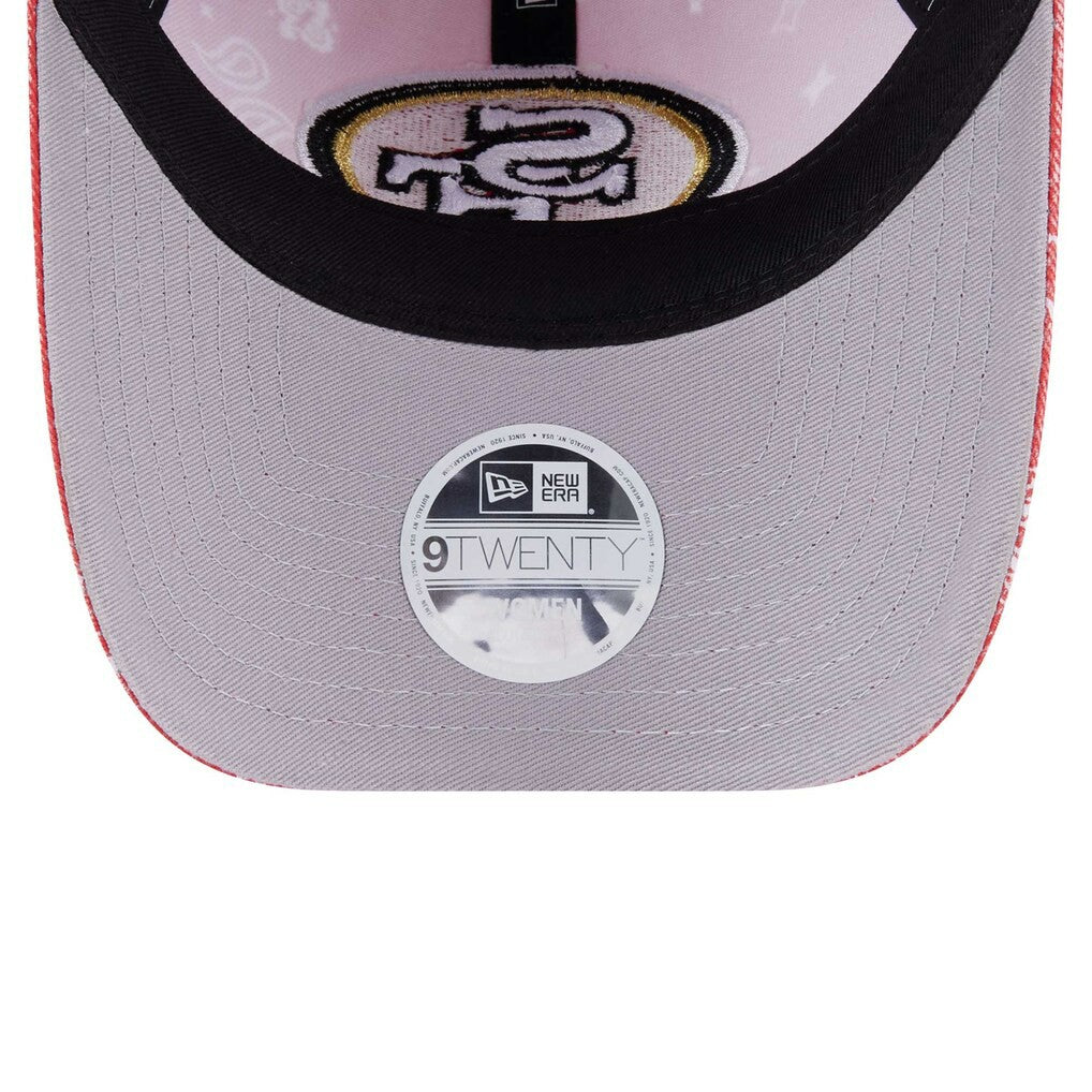 San Francisco 49ers New Era Women's Paisley 9TWENTY Adjustable Hat - Scarlet sale