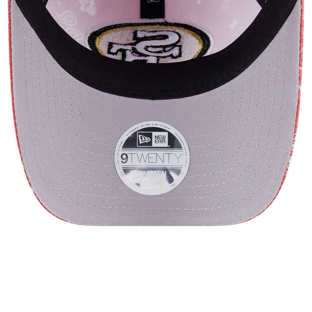 San Francisco 49ers New Era Women's Paisley 9TWENTY Adjustable Hat - Scarlet sale