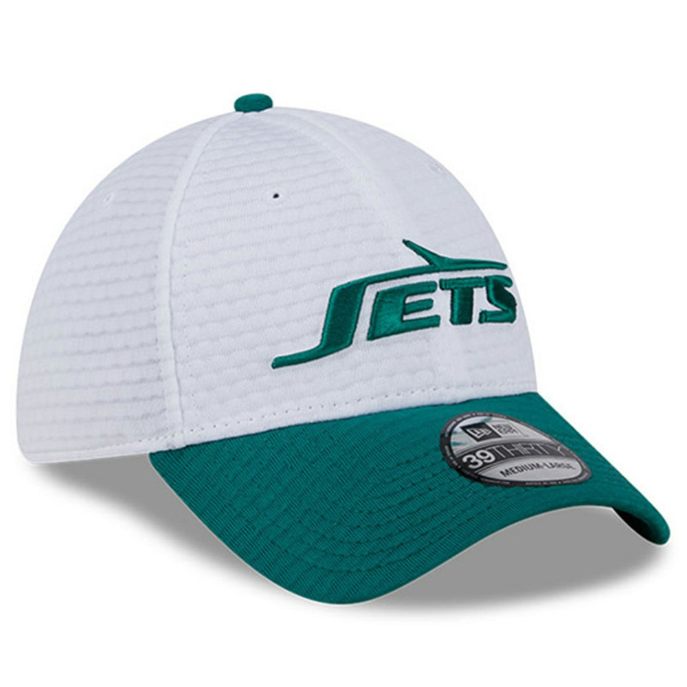New York Jets New Era 2024 NFL Training Camp 39THIRTY Flex Hat - White/Green outlet
