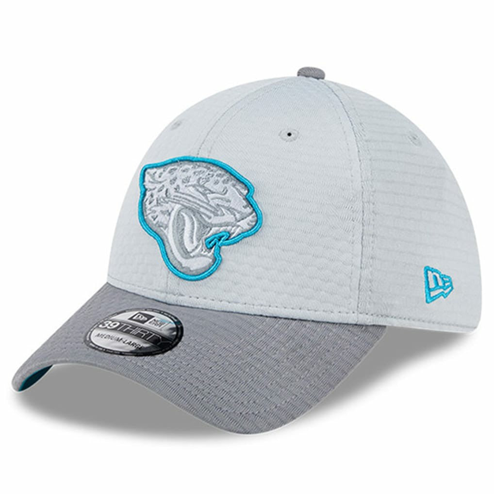 Jacksonville Jaguars New Era 2024 NFL Training Camp 39THIRTY Flex Hat - Gray outlet