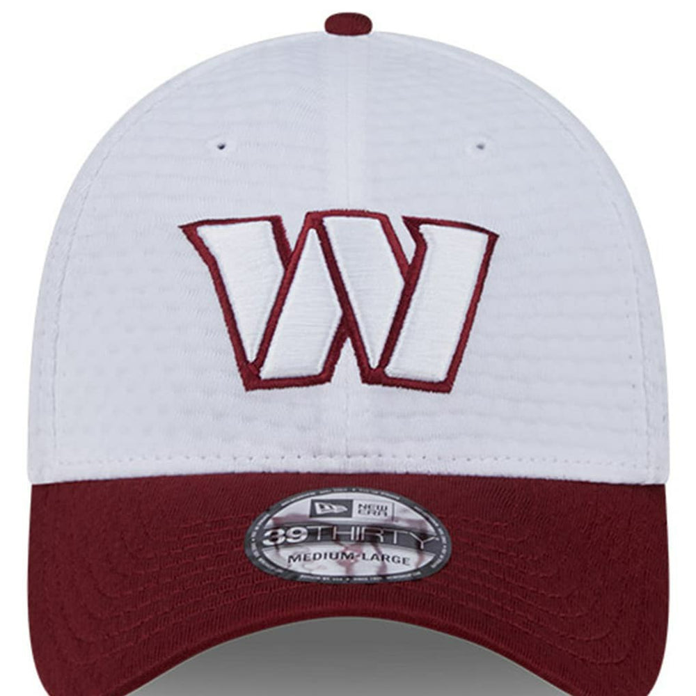 Washington Commanders New Era 2024 NFL Training Camp 39THIRTY Flex Hat - White/Burgundy outlet
