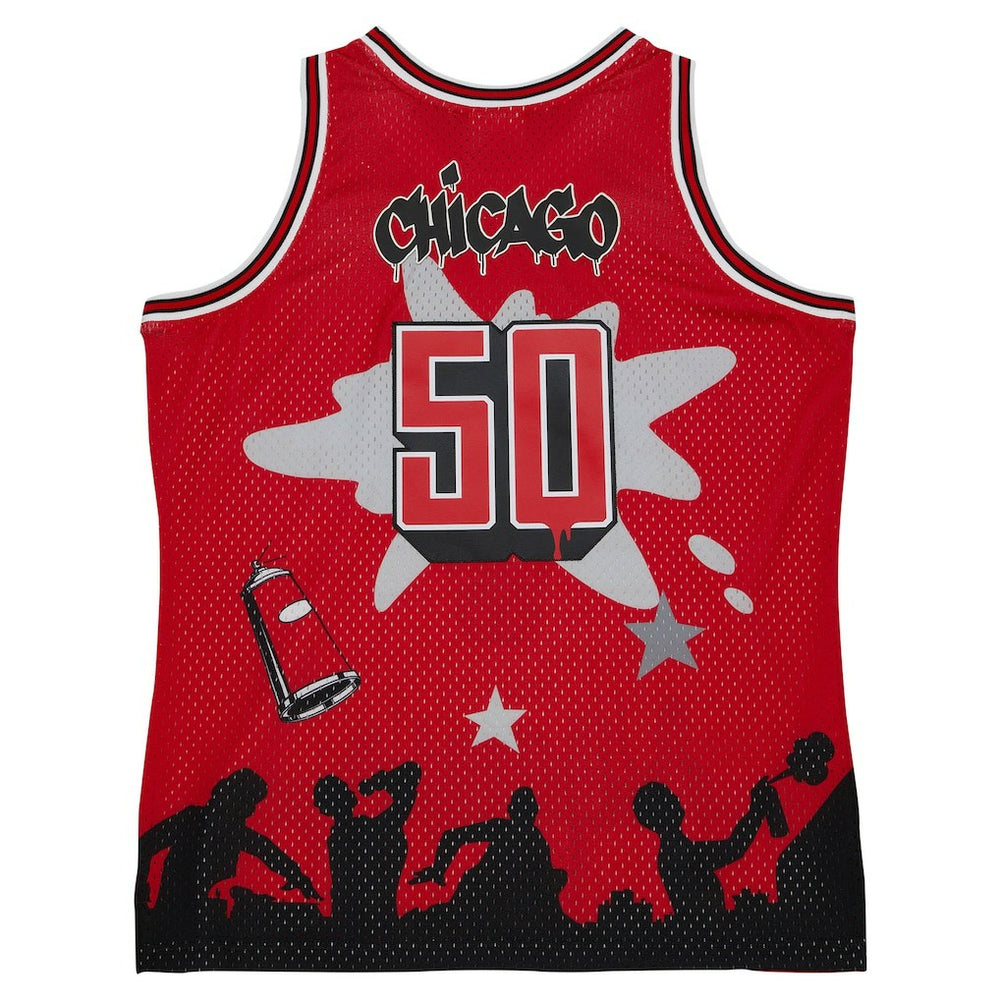Chicago Bulls x Tats Cru Hardwood Classics Fashion Jersey sale - Red | Mitchell & Ness on sale