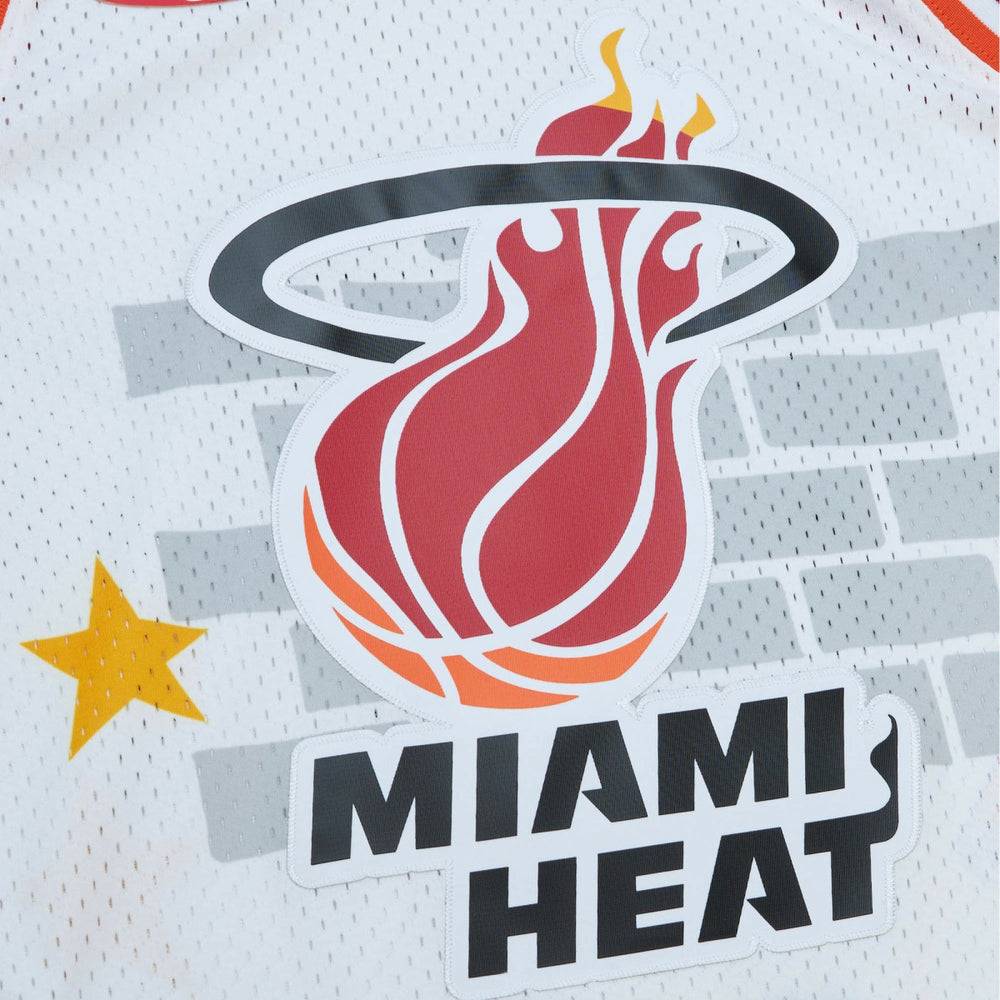 Miami Heat x Tats Cru Hardwood Classics Fashion Jersey - White | Mitchell & Ness shop