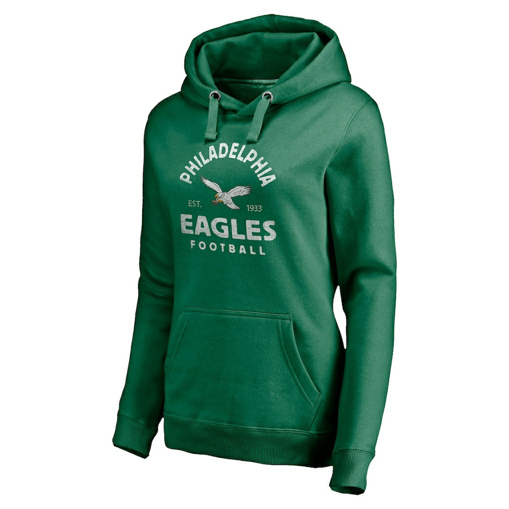 Philadelphia Eagles Women's Gridiron Classics Vintage Arch Pullover Hoodie - Kelly Green online