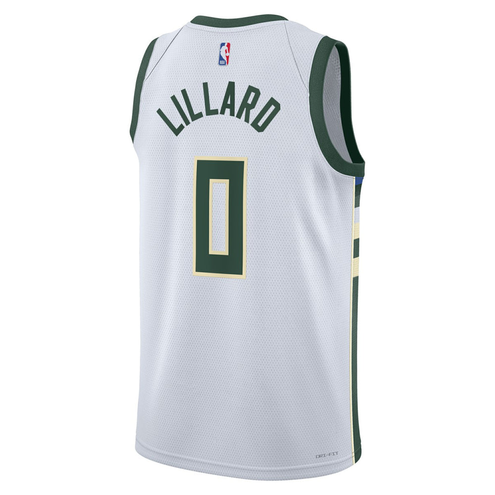 Damian Lillard Milwaukee Bucks Unisex Fear The Deer Swingman Player Jersey - Association Edition - White | Nike cheap