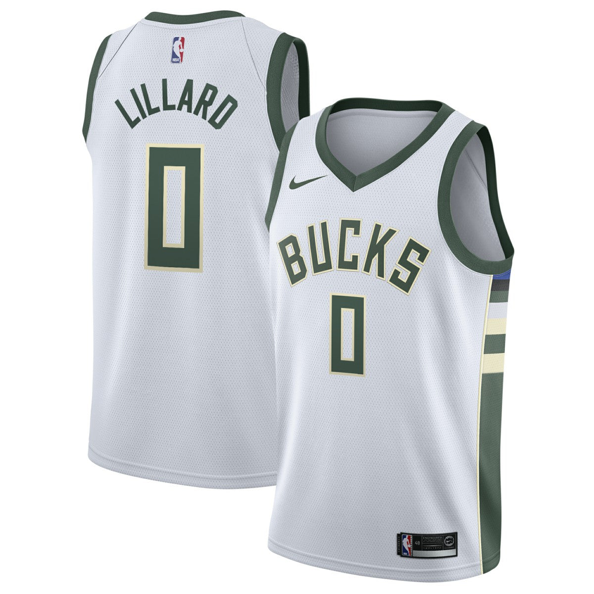 Damian Lillard Milwaukee Bucks Unisex Swingman Player Jersey - Association Edition - White | Nike shop