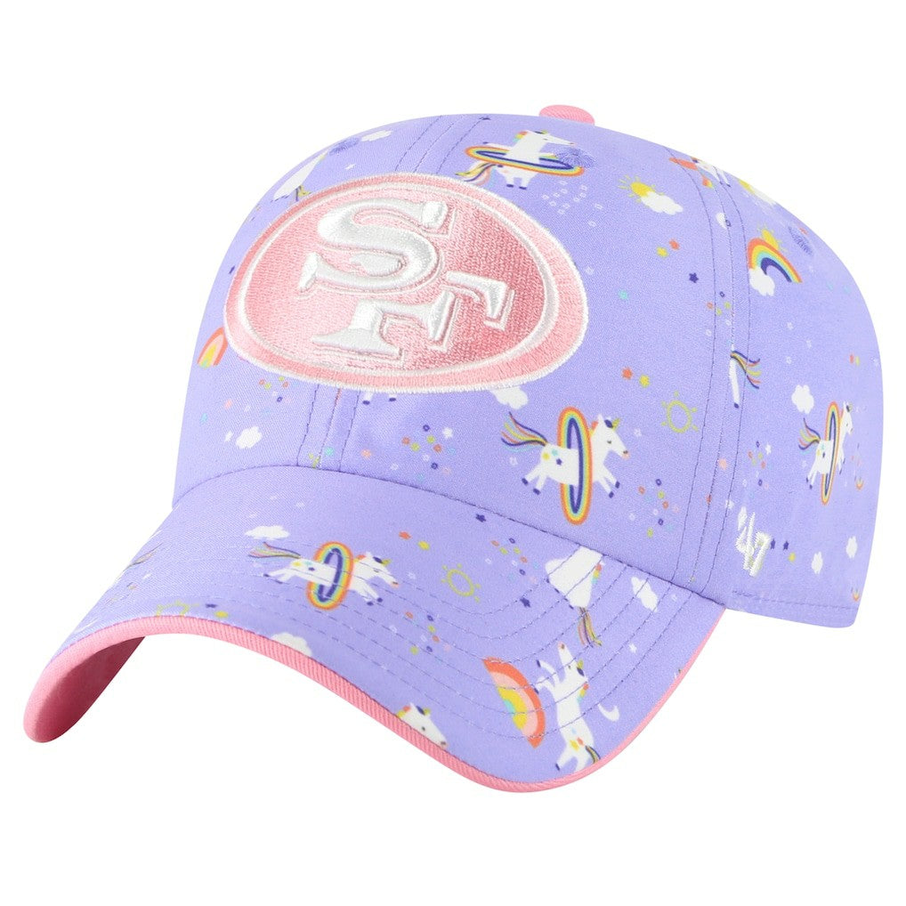 San Francisco 49ers '47 Girls Preschool Unicorn Clean Up Adjustable Hat - Lavender sale