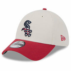 Chicago White Sox 2024 Fourth of July 39THIRTY Flex Hat - Khaki/Red | New Era