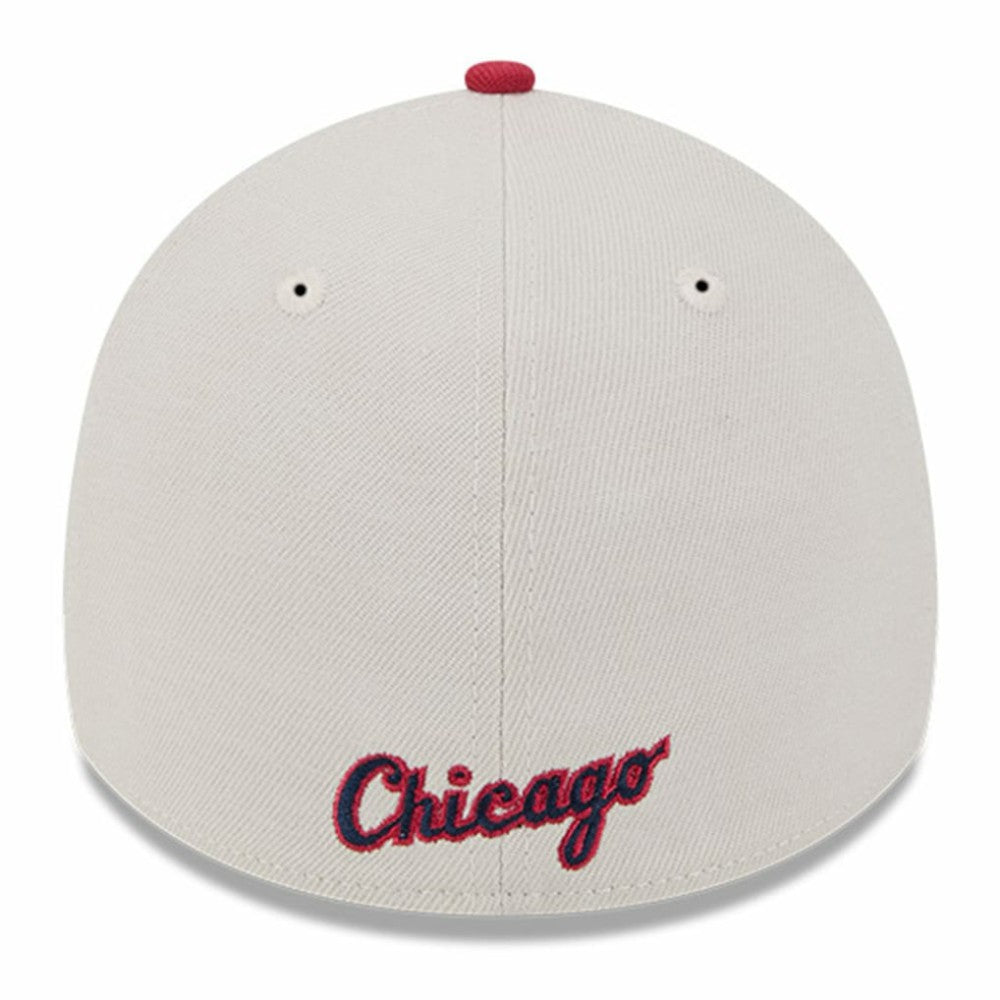 Chicago White Sox 2024 Fourth of July 39THIRTY Flex Hat - Khaki/Red | New Era