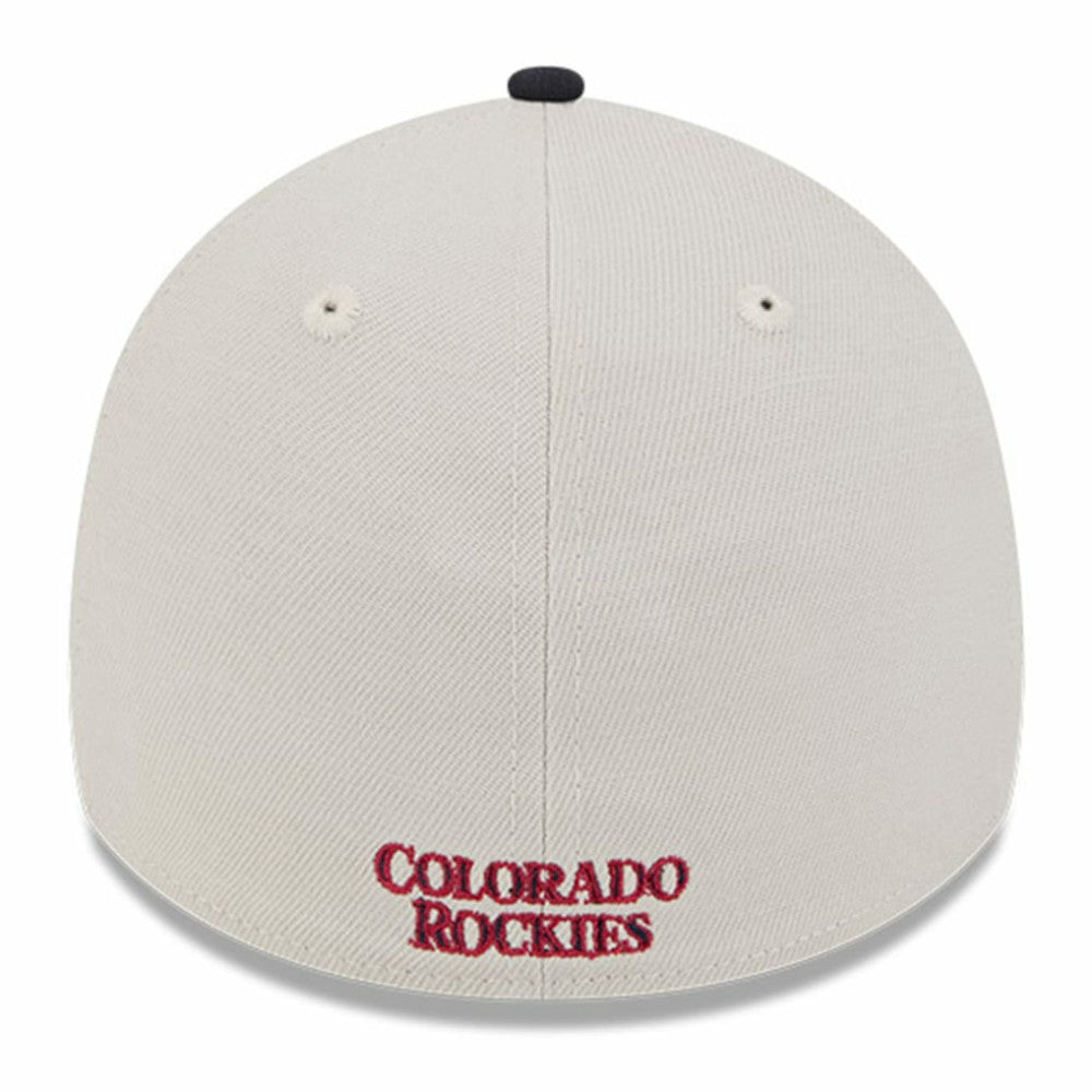 Colorado Rockies 2024 Fourth of July 39THIRTY Flex Hat - Khaki/Black | New Era