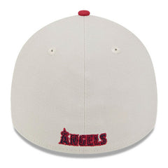Los Angeles Angels 2024 Fourth of July 39THIRTY Flex Hat - Khaki/Red | New Era