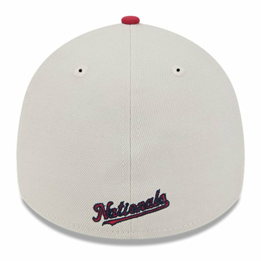 Washington Nationals 2024 Fourth of July 39THIRTY Flex Hat - Khaki/Red | New Era