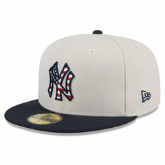 New York Yankees 2024 Fourth of July 59FIFTY Fitted Hat - Khaki/Black | New Era