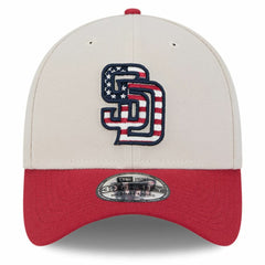 San Diego Padres 2024 Fourth of July 39THIRTY Flex Hat - Khaki/Red | New Era