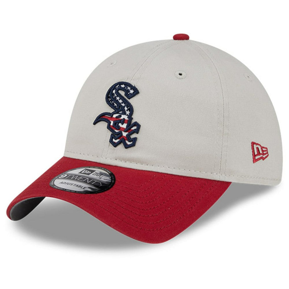 Chicago White Sox 2024 Fourth of July 9TWENTY Adjustable Hat - Khaki/Red | New Era