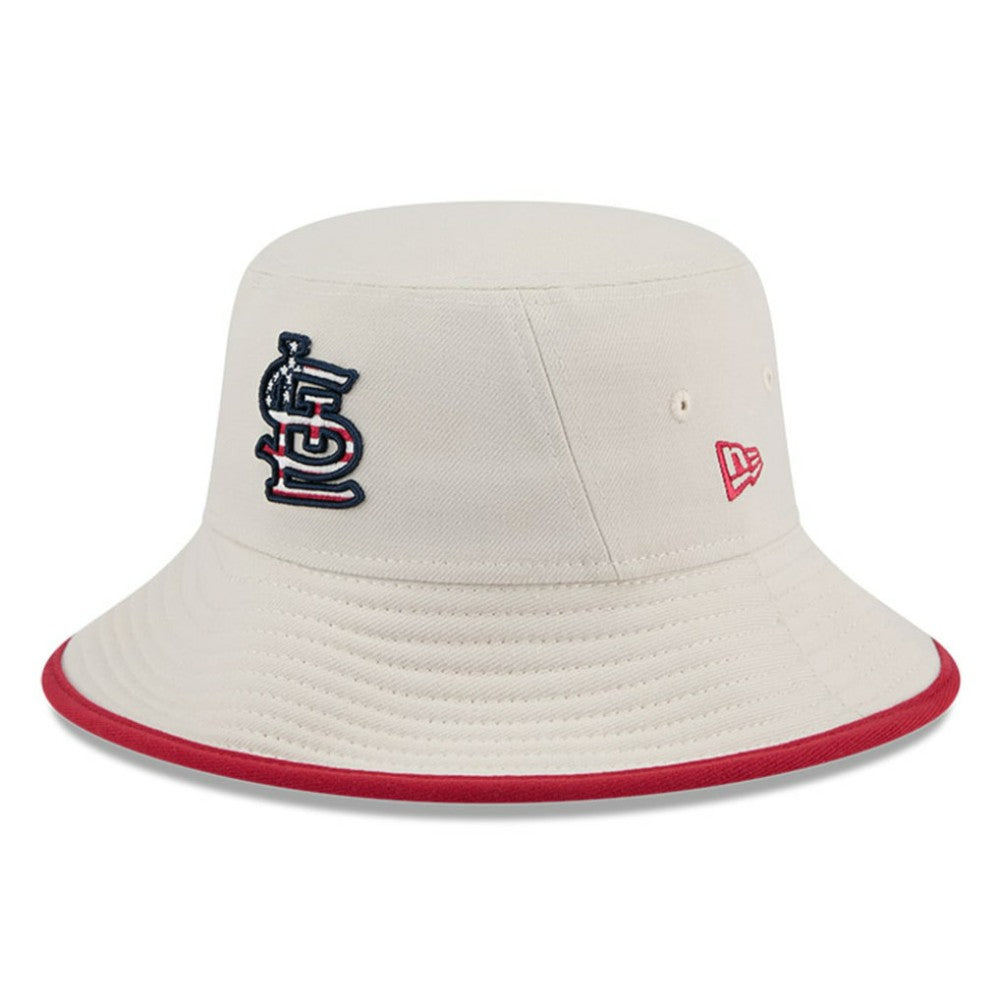 St. Louis Cardinals 2024 Fourth of July Bucket Hat - Khaki | New Era