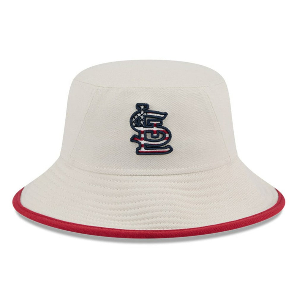 St. Louis Cardinals 2024 Fourth of July Bucket Hat - Khaki | New Era