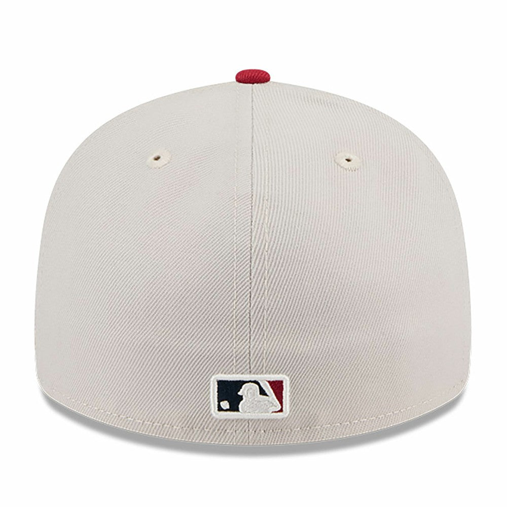 Los Angeles Angels 2024 Fourth of July Low Profile 59FIFTY Fitted Hat - Khaki/Red | New Era