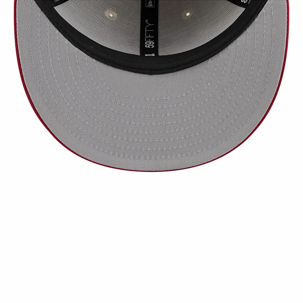 Los Angeles Angels 2024 Fourth of July Low Profile 59FIFTY Fitted Hat - Khaki/Red | New Era