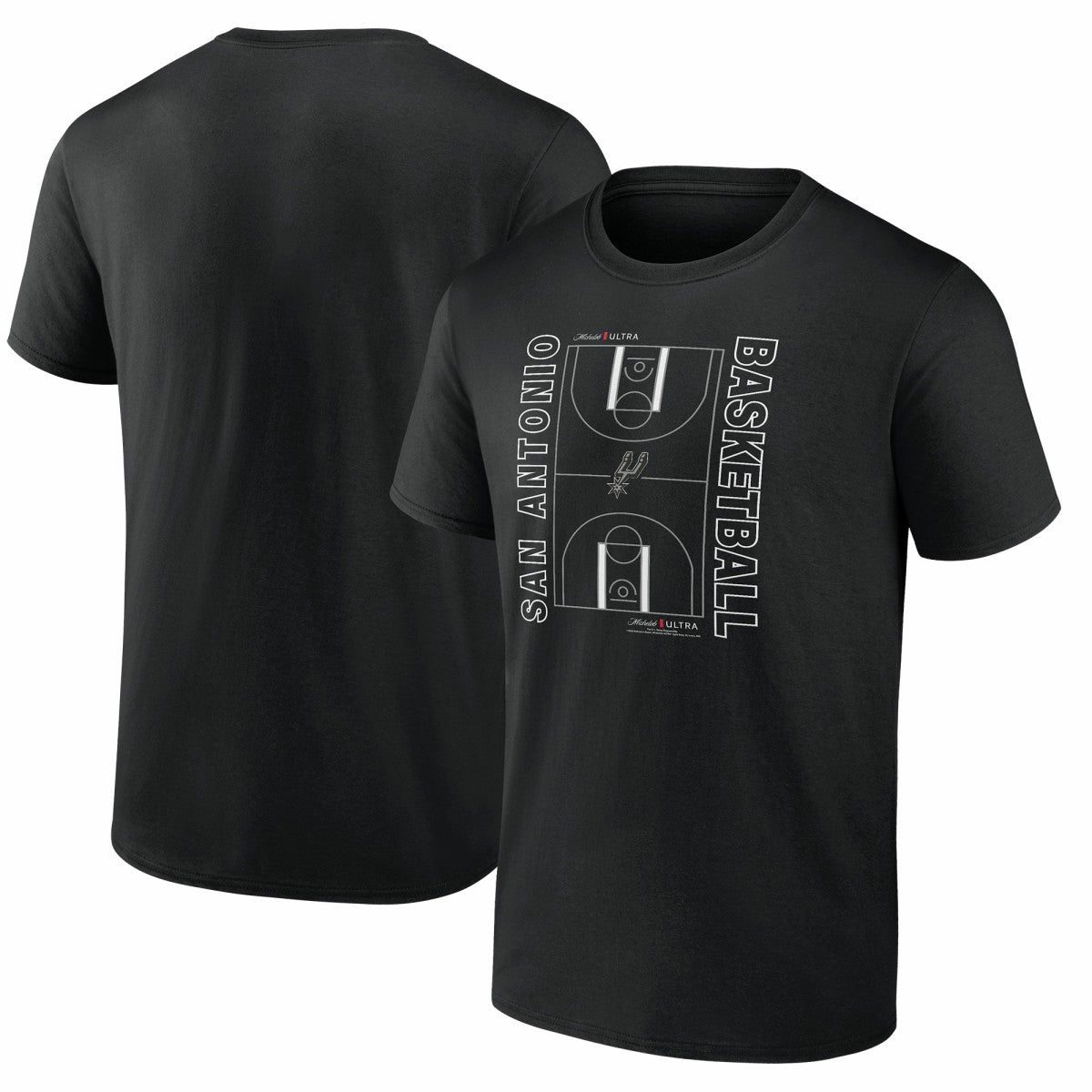 San Antonio Spurs Michelob Ultra Full Court T-Shirt - Black shop