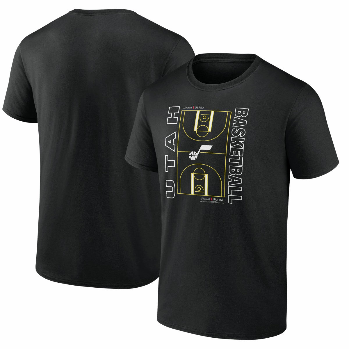 Utah Jazz Michelob Ultra Full Court T-Shirt - Black for sale