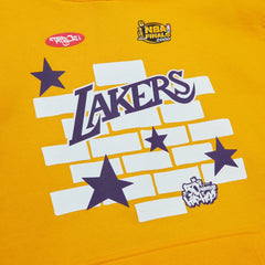 Los Angeles Lakers x Tats Cru Hardwood Classics Brick Pullover Hoodie - Gold | Mitchell & Ness outlet