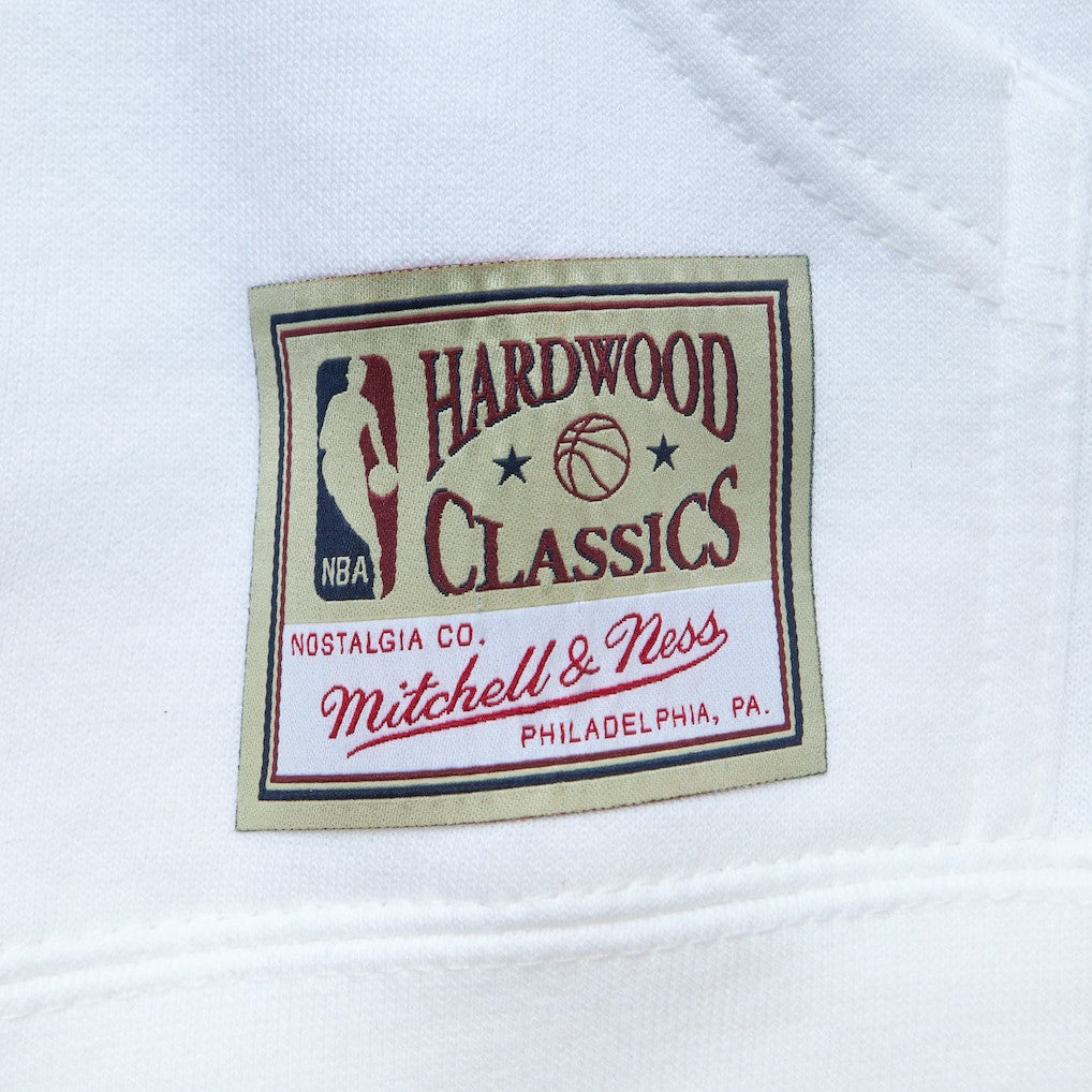 Philadelphia 76ers x Tats Cru Hardwood Classics Brick Pullover Hoodie - White | Mitchell & Ness for sale
