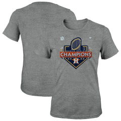 Houston Astros Women's 2022 World Series Champions Locker Room T-Shirt - Heather Charcoal