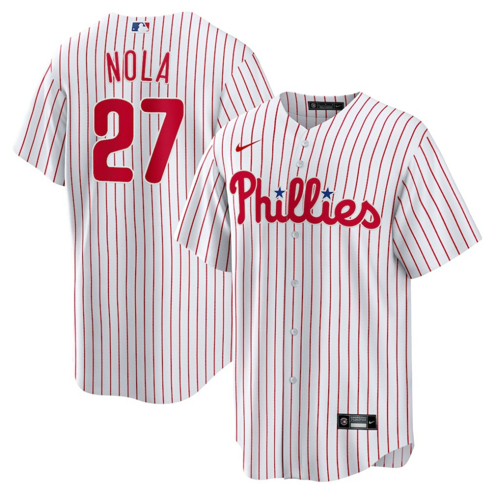 Aaron Nola Philadelphia Phillies Home Replica Player Jersey - White | Nike