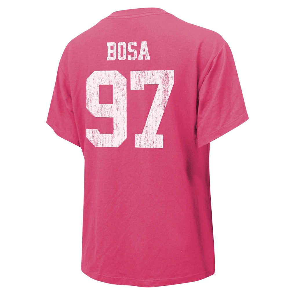 Nick Bosa San Francisco 49ers Majestic Threads Women's Name & Number T-Shirt - Pink online