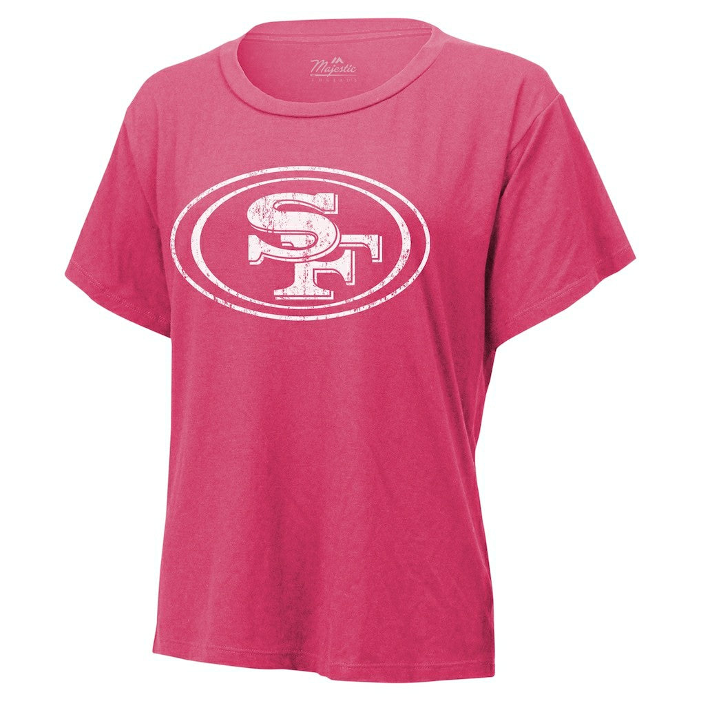 Brock Purdy San Francisco 49ers Majestic Threads Women's Name & Number T-Shirt - Pink for sale